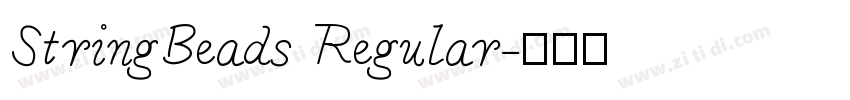 StringBeads Regular字体转换